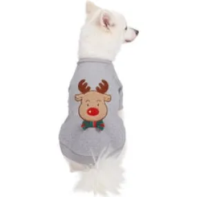 Holiday Reindeer Sweatshirt Grey