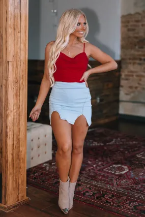 Hot Stuff Rhinestone Bodysuit (Red)