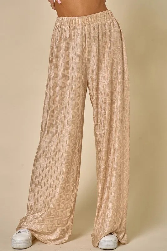 Johnstone Pleated Texture Pants
