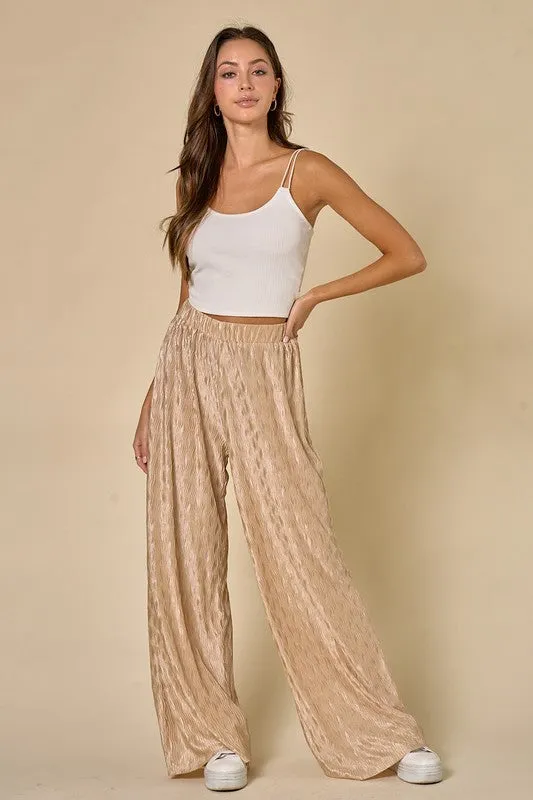 Johnstone Pleated Texture Pants