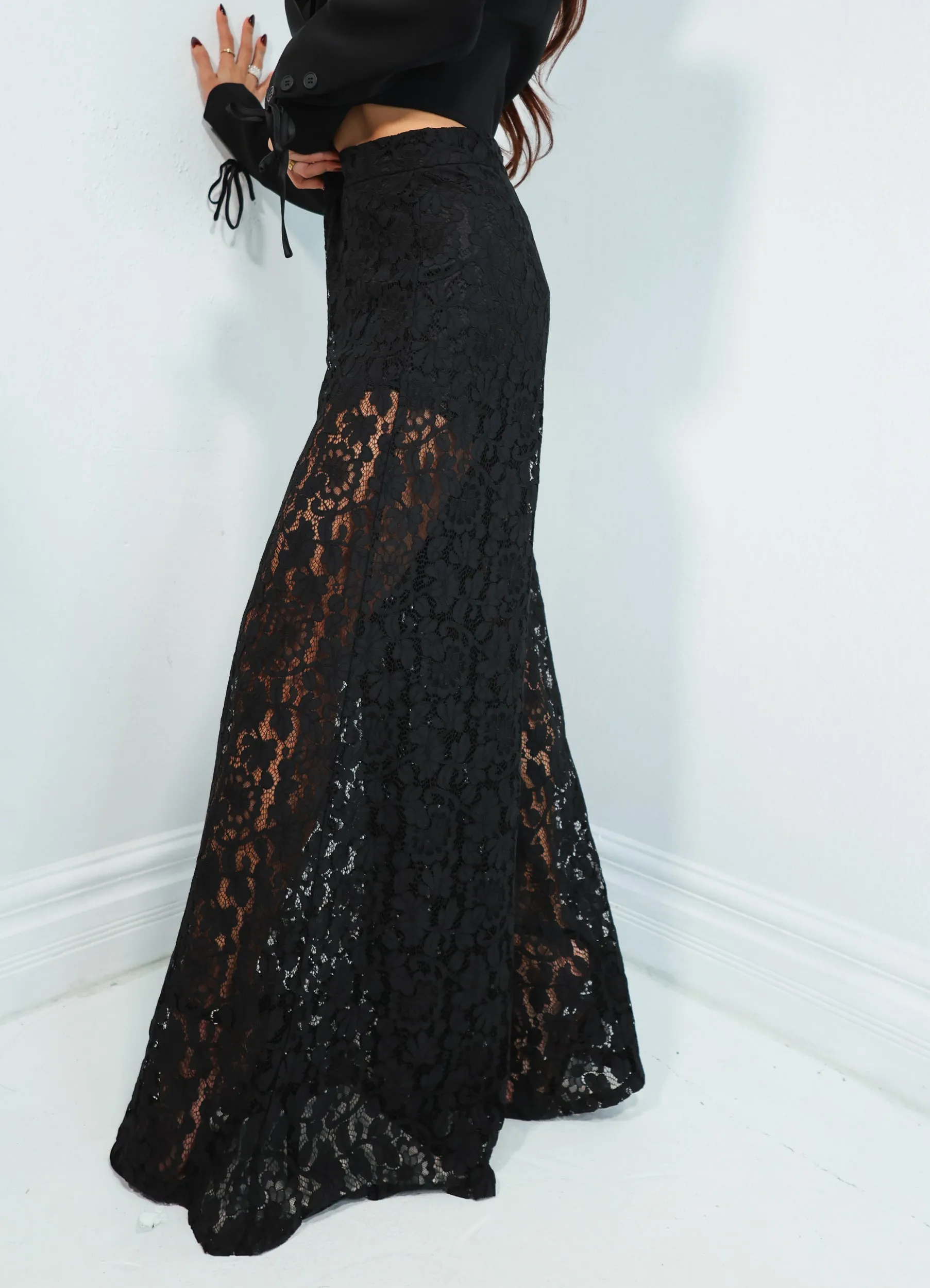 Lace Mirage Wide Leg Pants