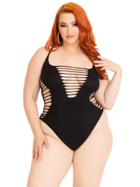 Leg Avenue Reckless Behavior Plus Bodysuit