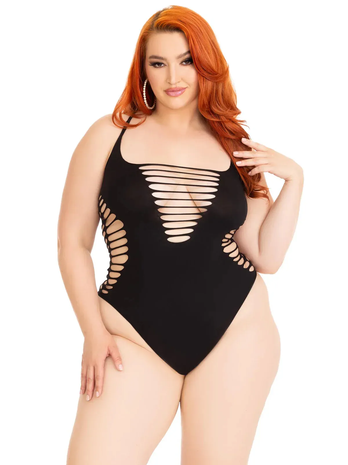 Leg Avenue Reckless Behavior Plus Bodysuit
