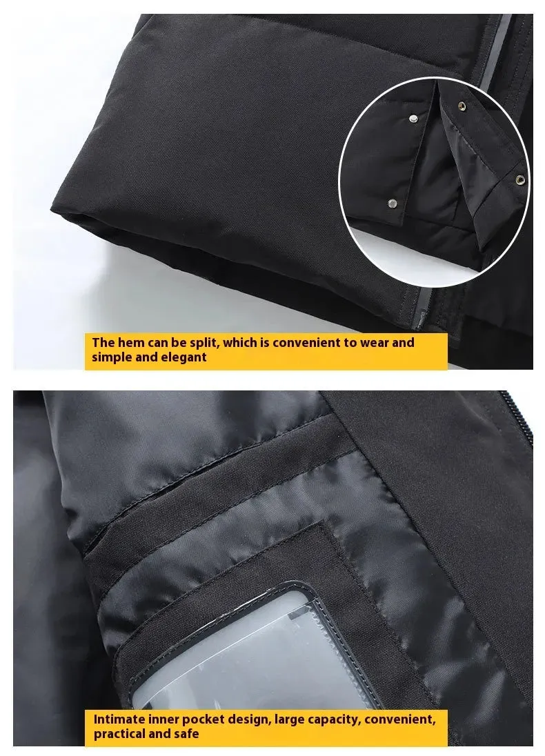 Long Below The Knee Cold-proof Warm Winter New Down Jacket Men