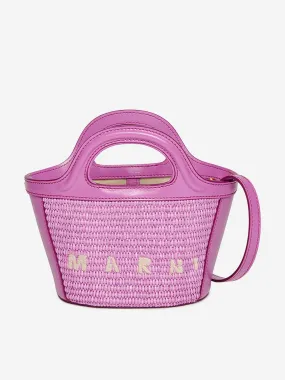 MARNI Girls Tropicalia Micro Bag in Purple (21cm)