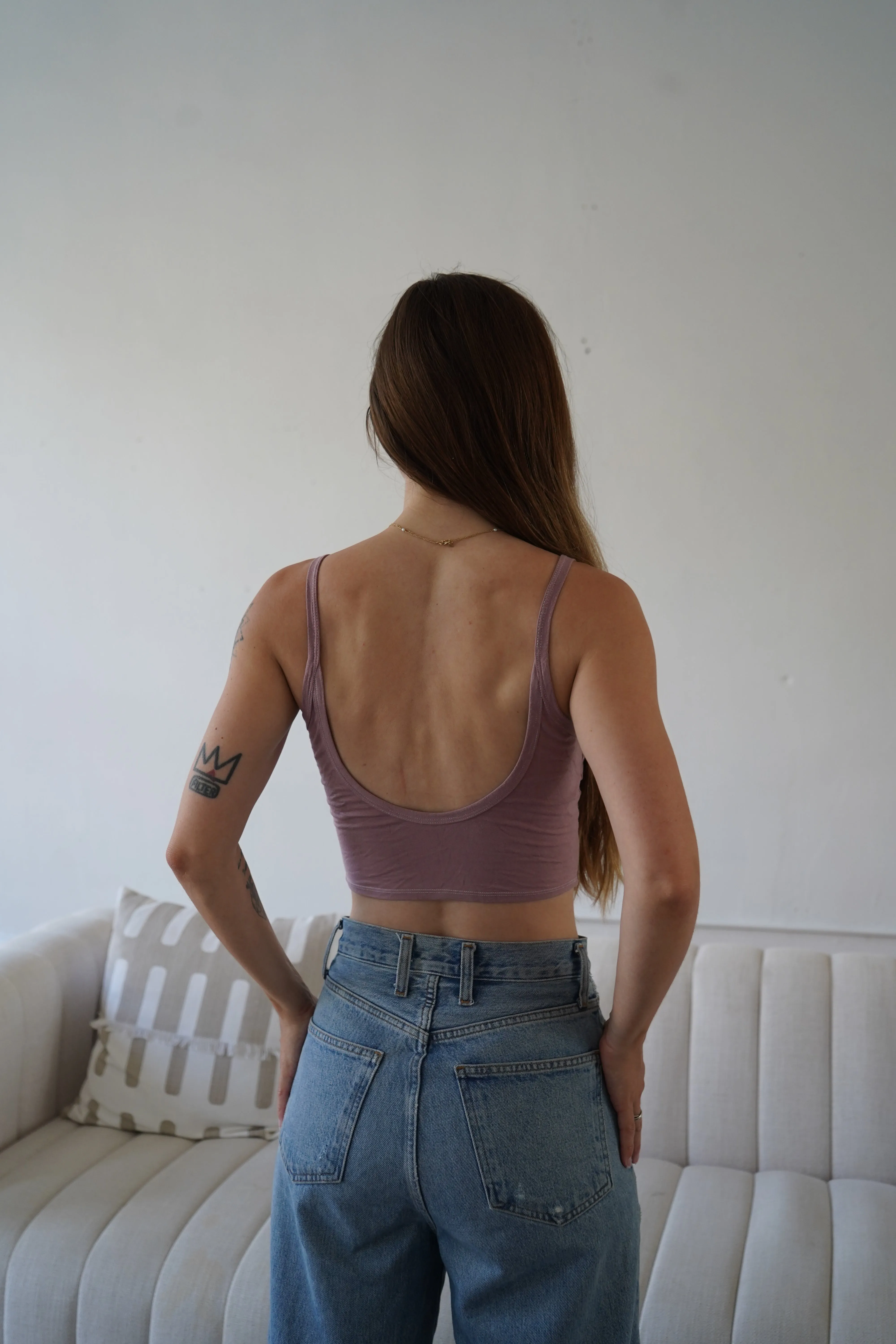 Mary Young Cainan Tank, Dusty Pink - L