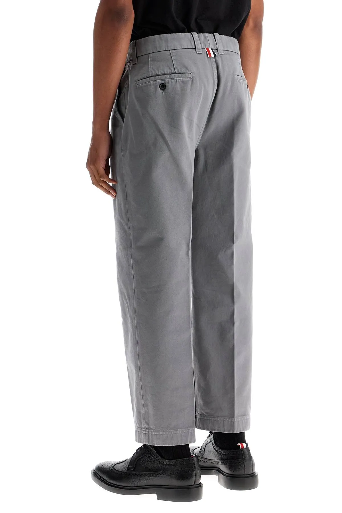medium grey cotton chino utility pants MTU335W F0576 MED GREY