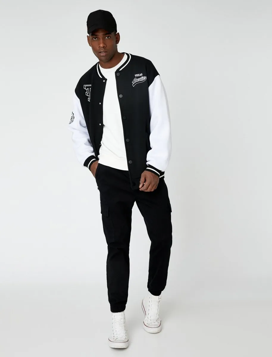 Men's Cargo Joggers Black