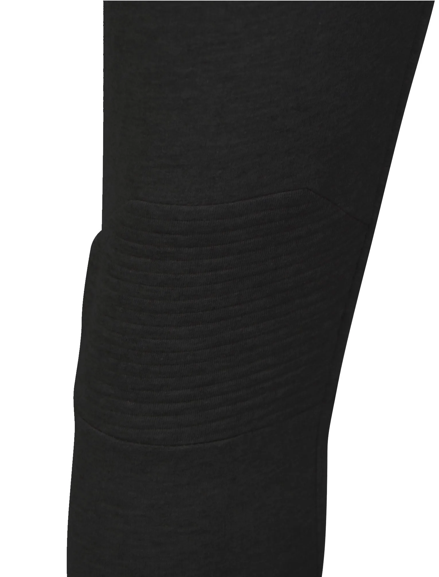 Mens Dominic Qutory Panel Joggers with Zip Cuffs in Black