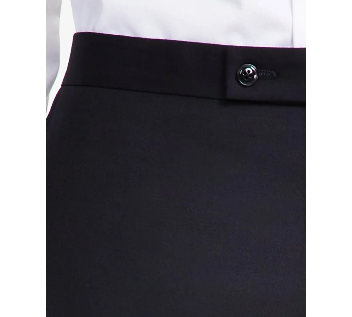 Michael Kors Mens Classic fit Tuxedo Dress Pants 36 / 29 Black Solid