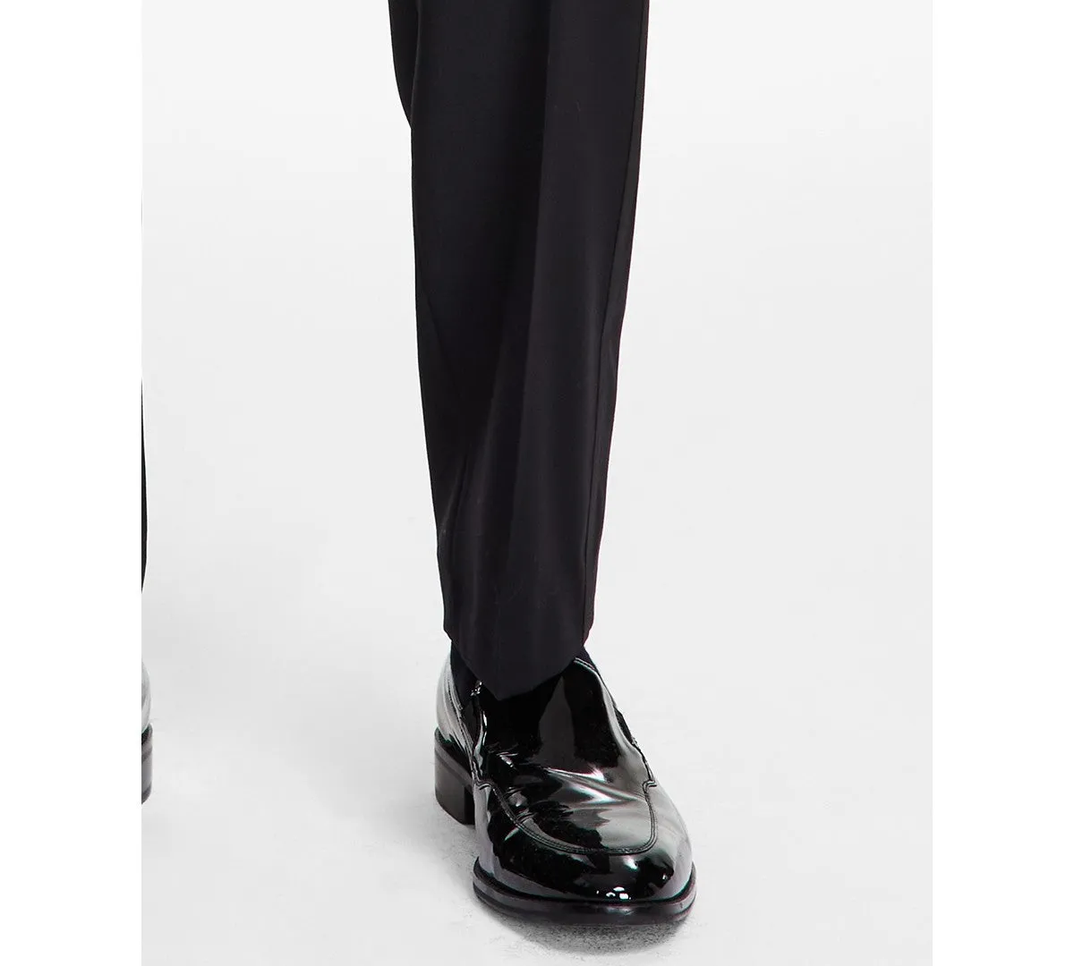 Michael Kors Mens Classic fit Tuxedo Dress Pants 36 / 29 Black Solid