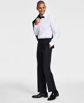 Michael Kors Mens Classic fit Tuxedo Dress Pants 38 / 30 Black Solid