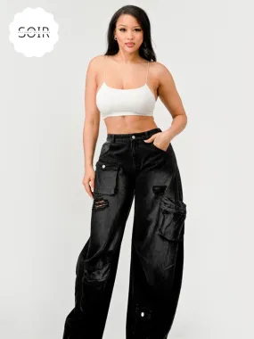 Midnight Fade Cargo Pants
