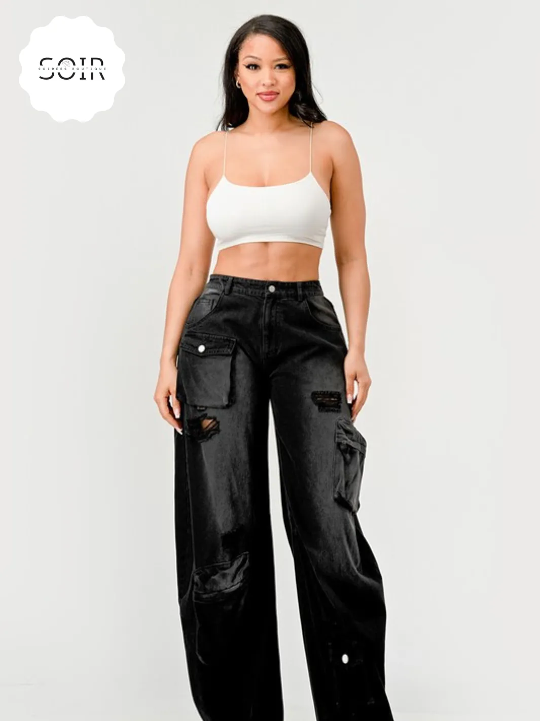 Midnight Fade Cargo Pants