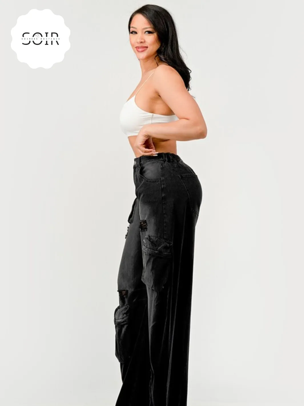 Midnight Fade Cargo Pants
