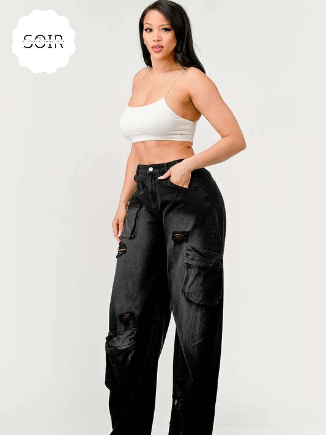 Midnight Fade Cargo Pants