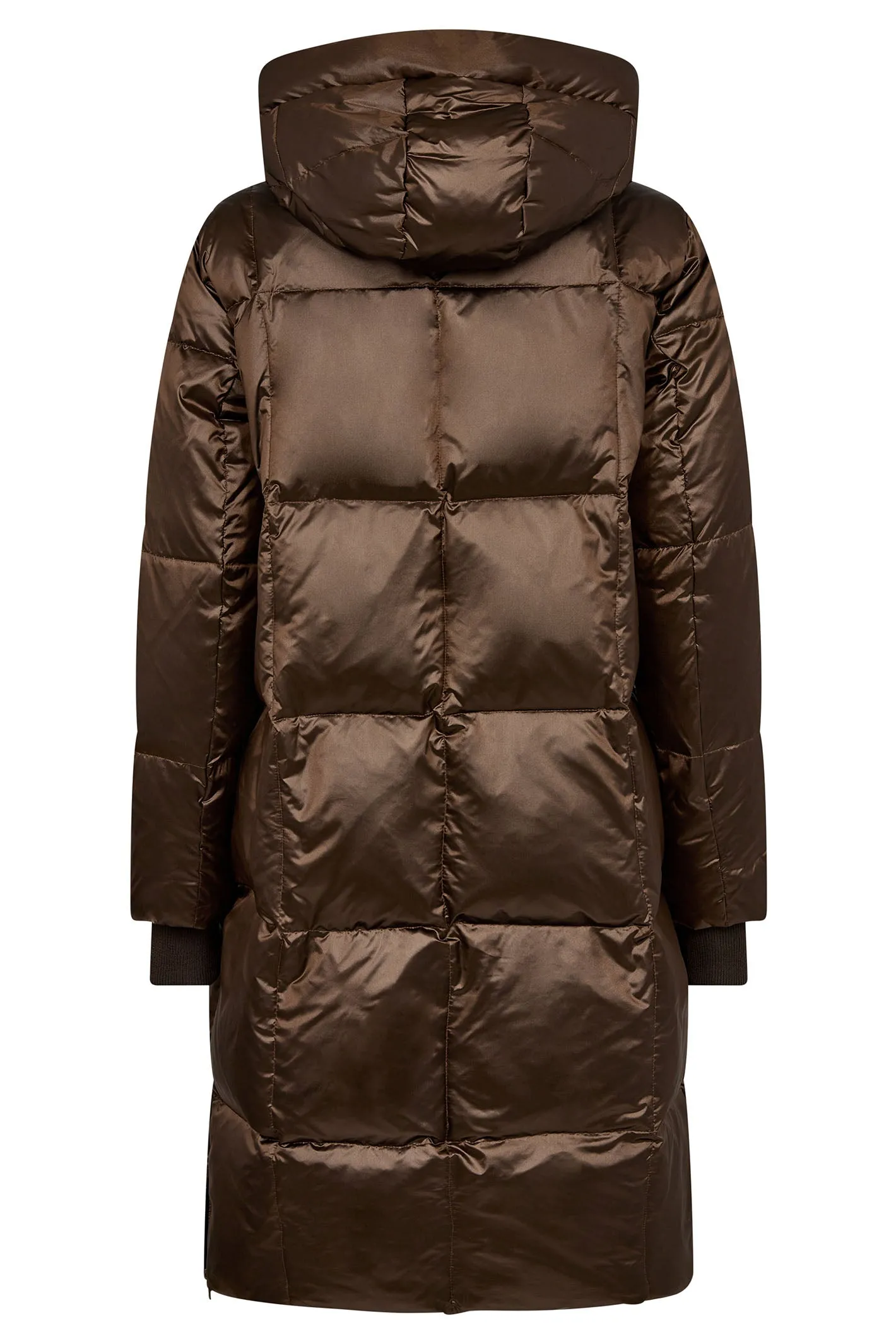 Mos Mosh 154370 Brown Rain Drum Nova Metallic Down Jacket Coat