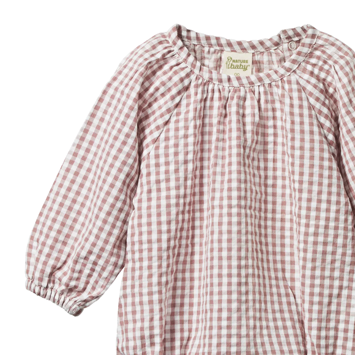 Nature Baby Meadow Bodysuit Gingham Twilight Check