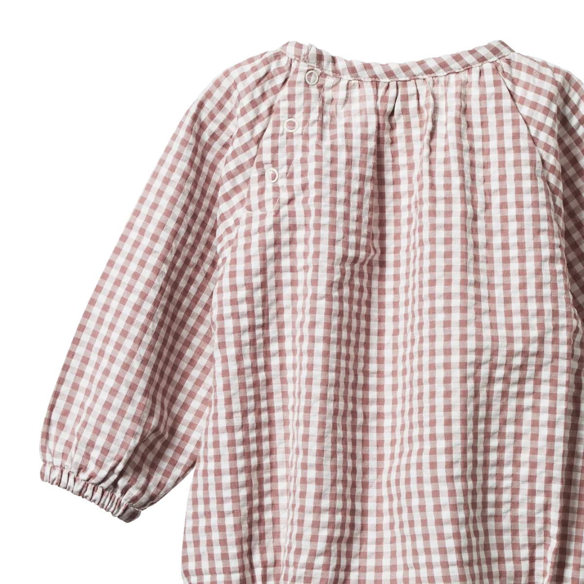 Nature Baby Meadow Bodysuit Gingham Twilight Check