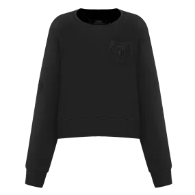 NBA MEMPHIS GRIZZLIES NEUTRAL WOMENS CREWNECK (BLACK)