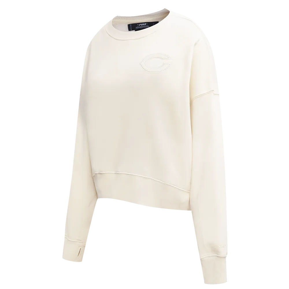 NFL CHICAGO BEARS NEUTRAL WOMEN'S CREWNECK (EGGSHELL)