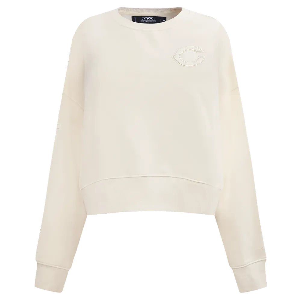 NFL CHICAGO BEARS NEUTRAL WOMEN'S CREWNECK (EGGSHELL)