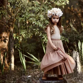 nutcracker tutu - latté hail spot tulle