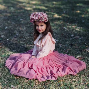 nutcracker tutu - vintage rose hail spot tulle
