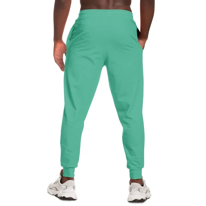 Pastel Cool Green Joggers | Unisex | with PLUS sizes | Bright Pastel Cool Green | C60M0Y45K0