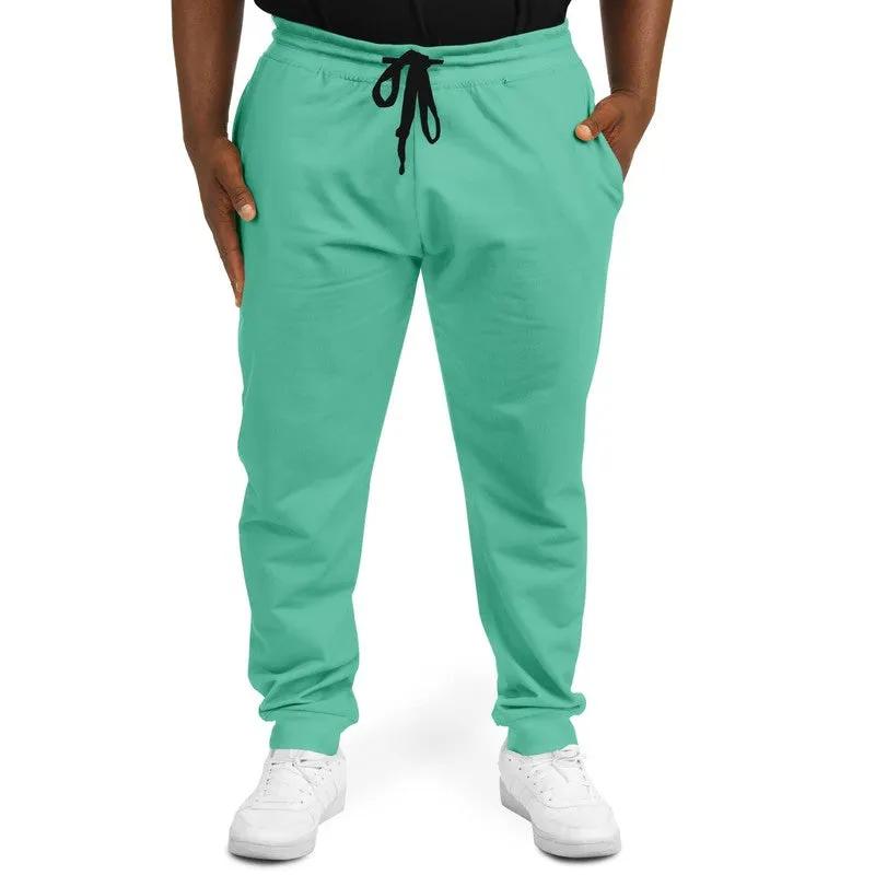 Pastel Cool Green Joggers | Unisex | with PLUS sizes | Bright Pastel Cool Green | C60M0Y45K0