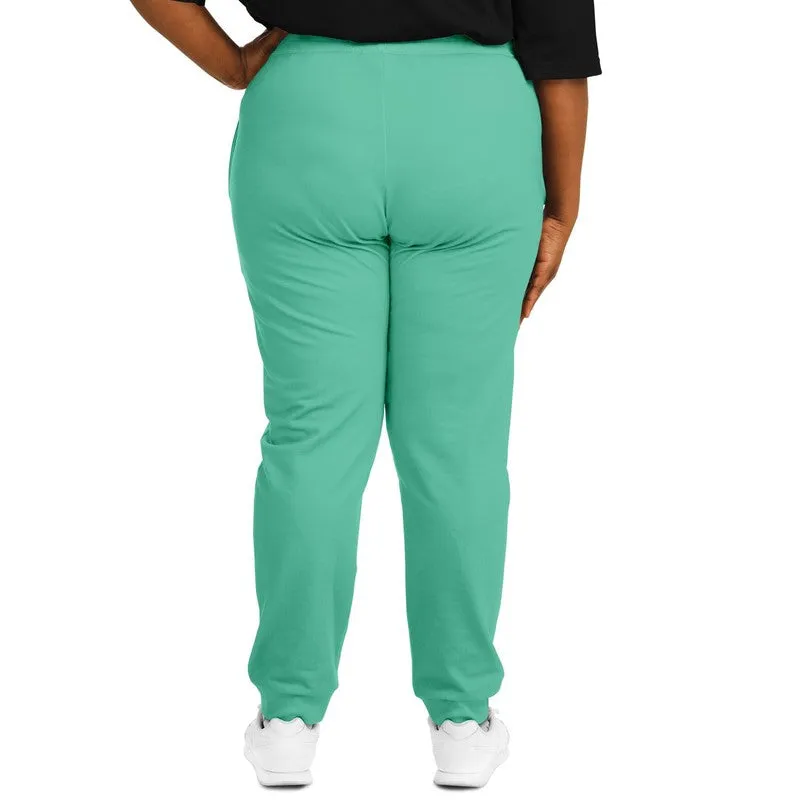 Pastel Cool Green Joggers | Unisex | with PLUS sizes | Bright Pastel Cool Green | C60M0Y45K0