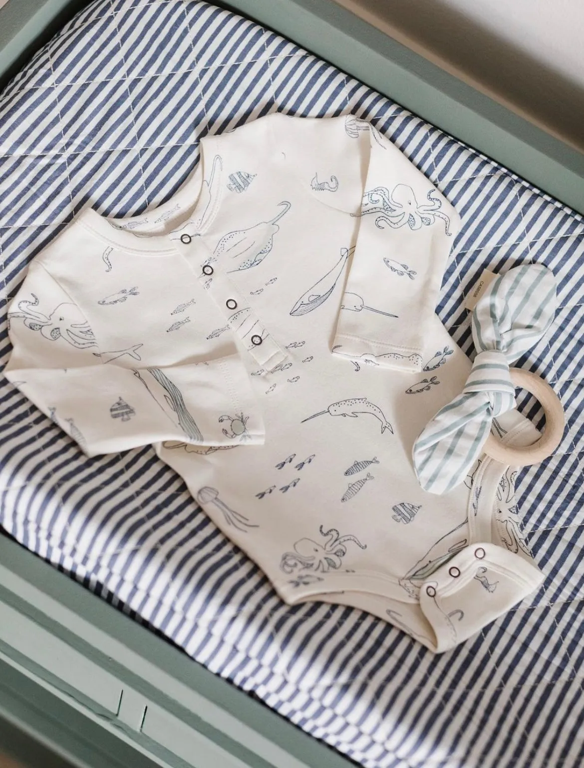 Pehr - Long Sleeve Bodysuit (Aquatic)