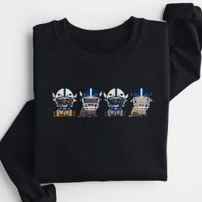 Penn State Nittany Lions Football Highland Cow Football Team Football Lovers Gift Unisex Crewneck Hoodie Sweatshirt
