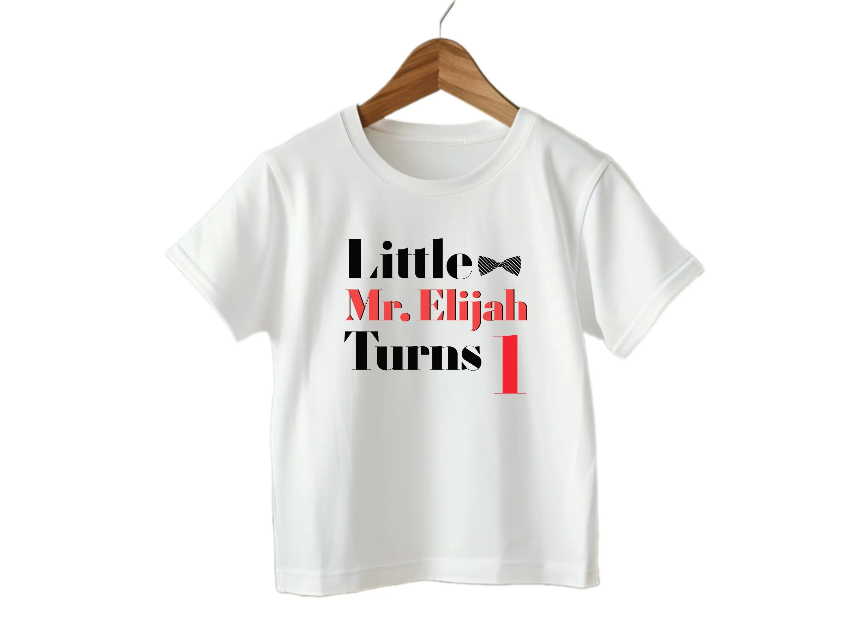 Personalized Name 1st Birthday Bodysuit Gift for Baby Boys with Little Turns 1