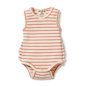 Petit Rouge Organic Ruffle Bodysuit