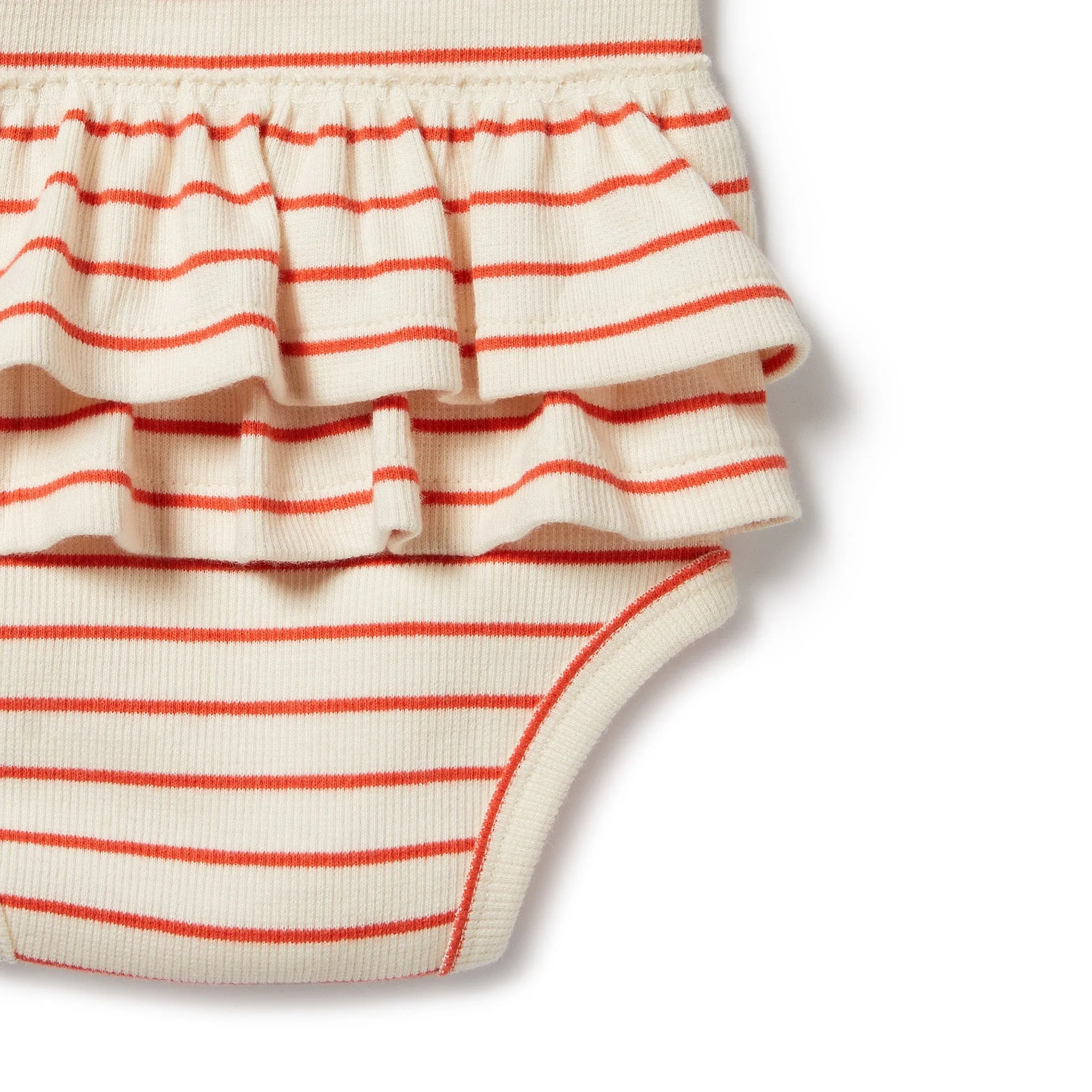 Petit Rouge Organic Ruffle Bodysuit