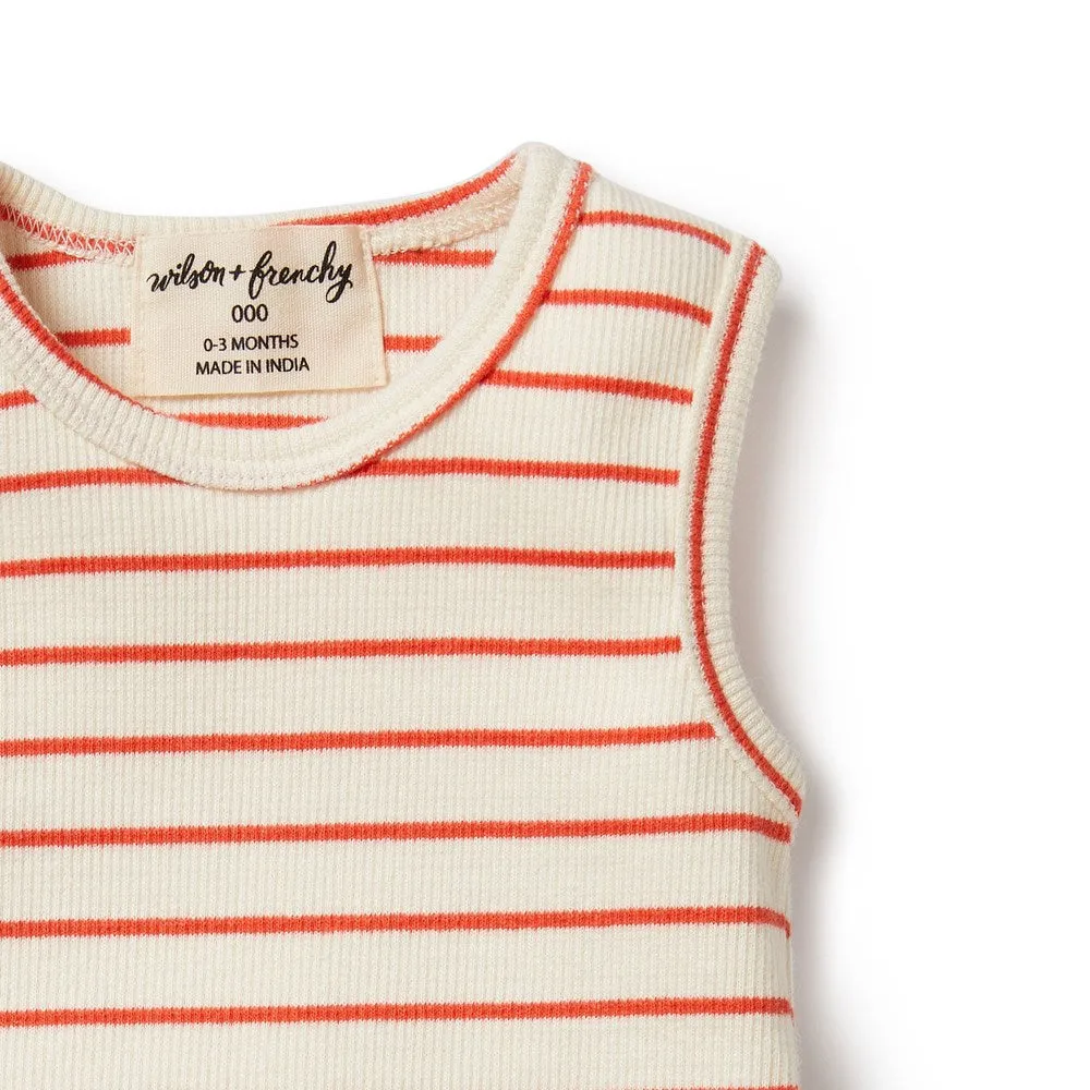 Petit Rouge Organic Ruffle Bodysuit