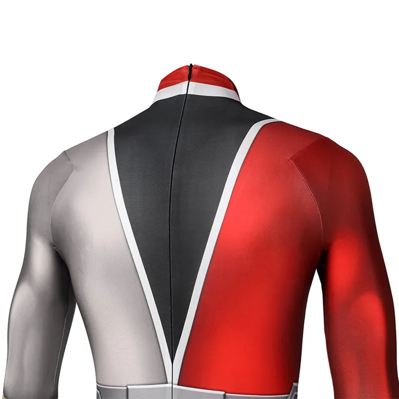 Power Rangers Red Ranger Costume Kishiryu Sentai Ryusoulger Soldier Jumpsuit Bodysuit