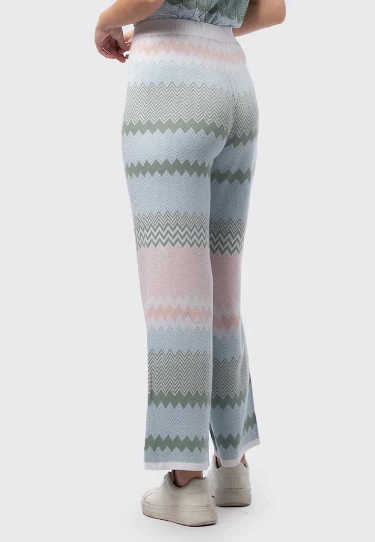 Printed High Waist Pants