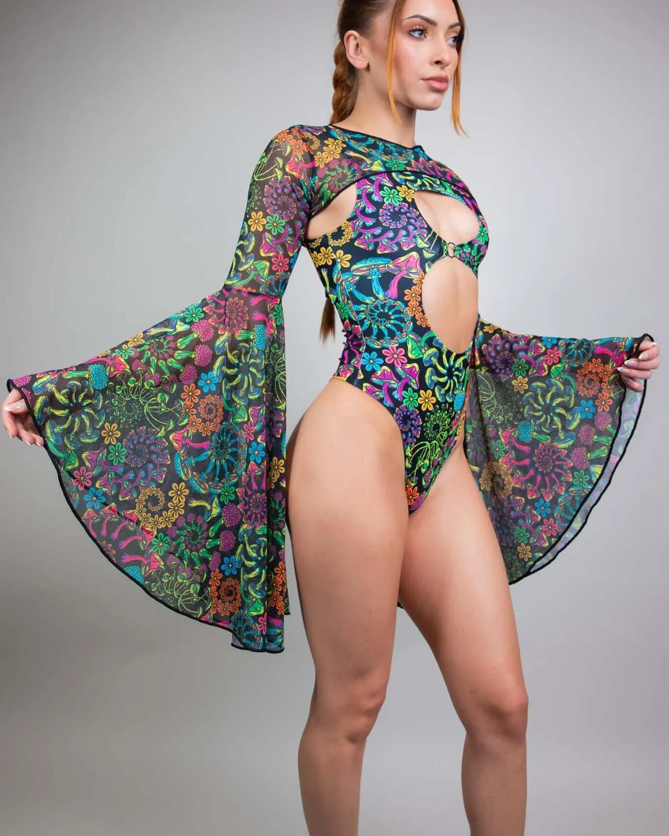 PsyBloom Mesh Bell Sleeves