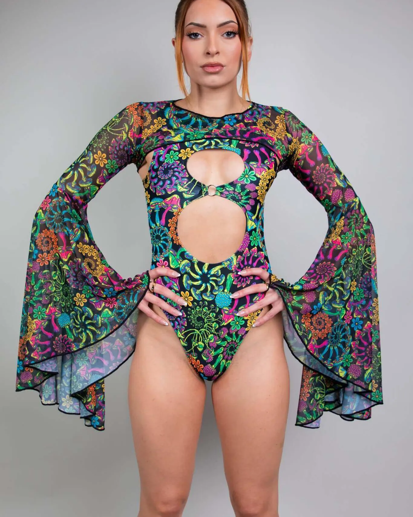 PsyBloom Mesh Bell Sleeves