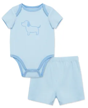 Puppy Bodysuit & Short Set