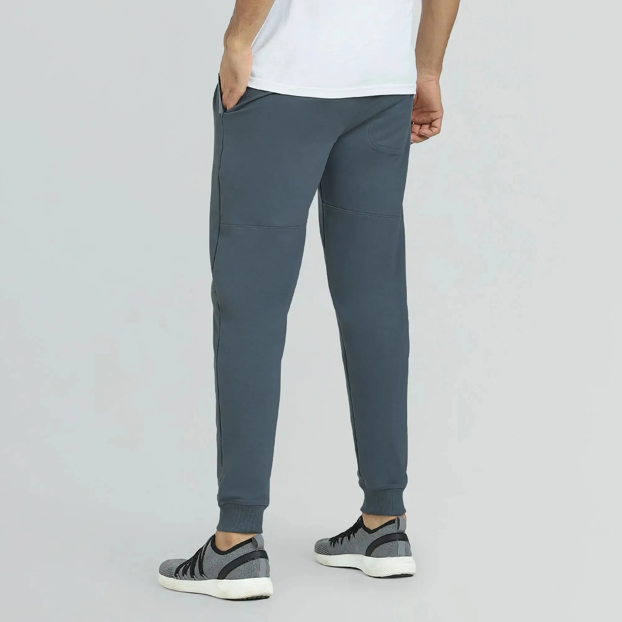Quest French Terry Cotton-Blend Joggers Slate Grey
