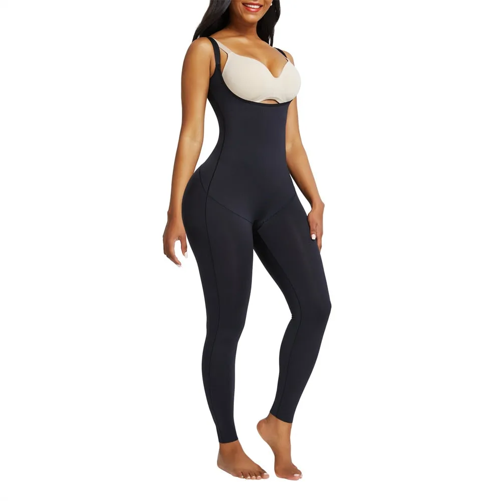 "Waisted" Undetectable Hourglass Open Bust Catsuit Leggings