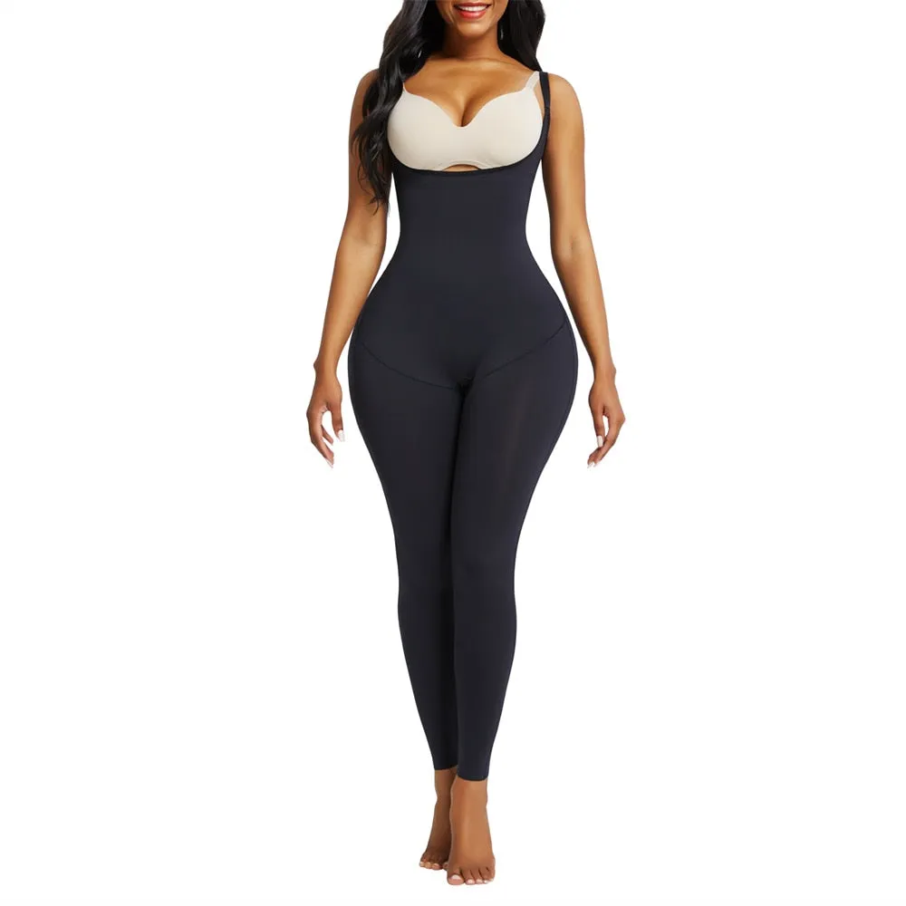 "Waisted" Undetectable Hourglass Open Bust Catsuit Leggings
