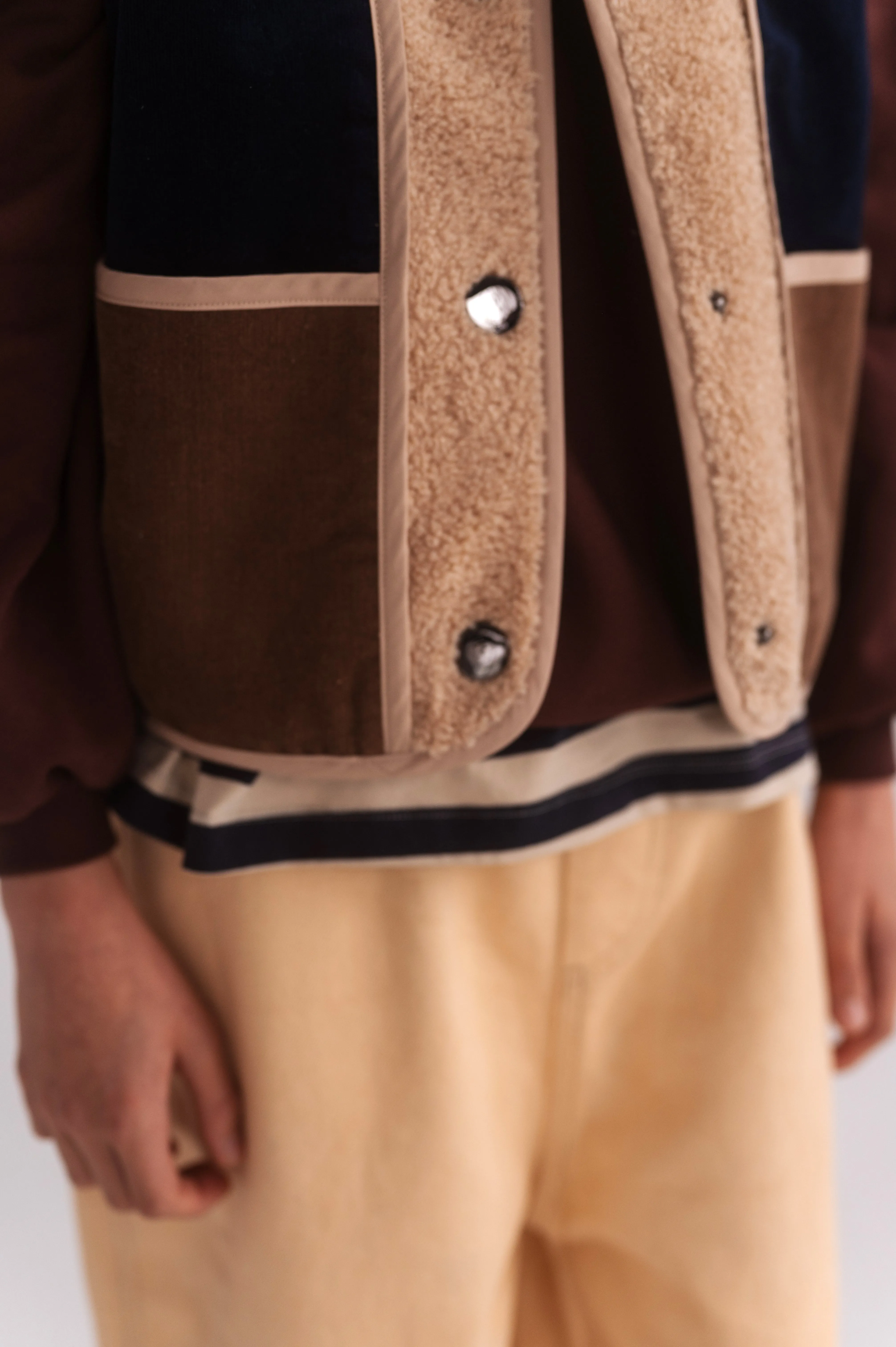 REPOSE / Waist Coat - color block