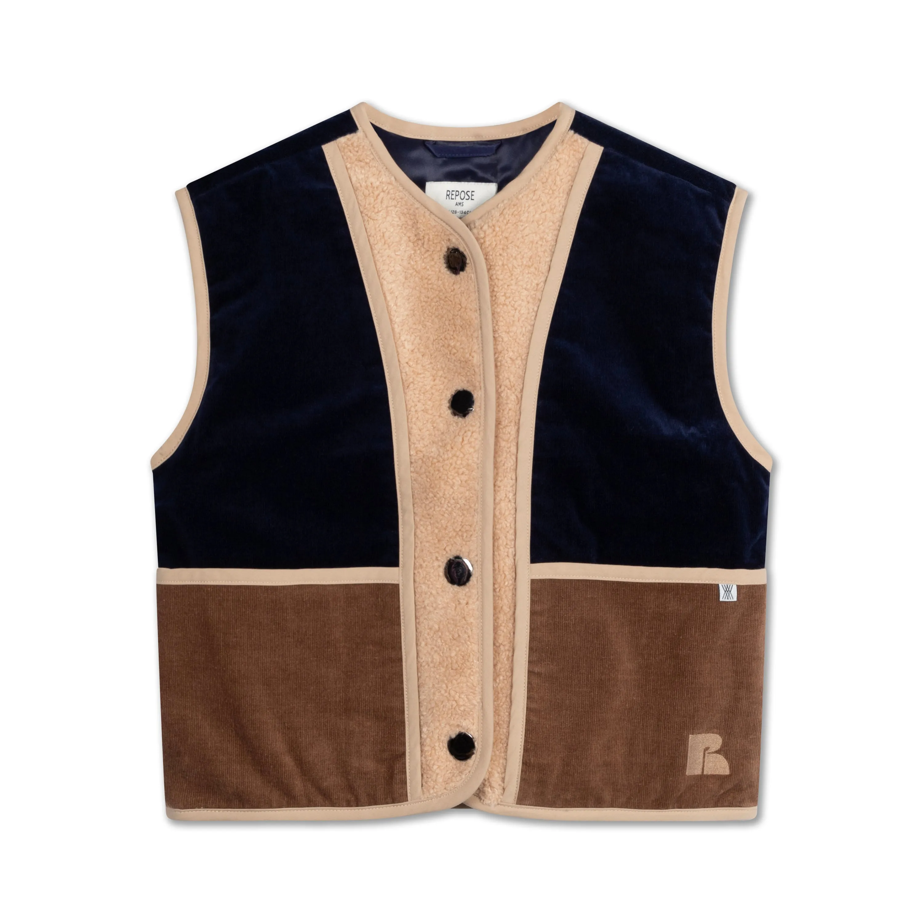 REPOSE / Waist Coat - color block