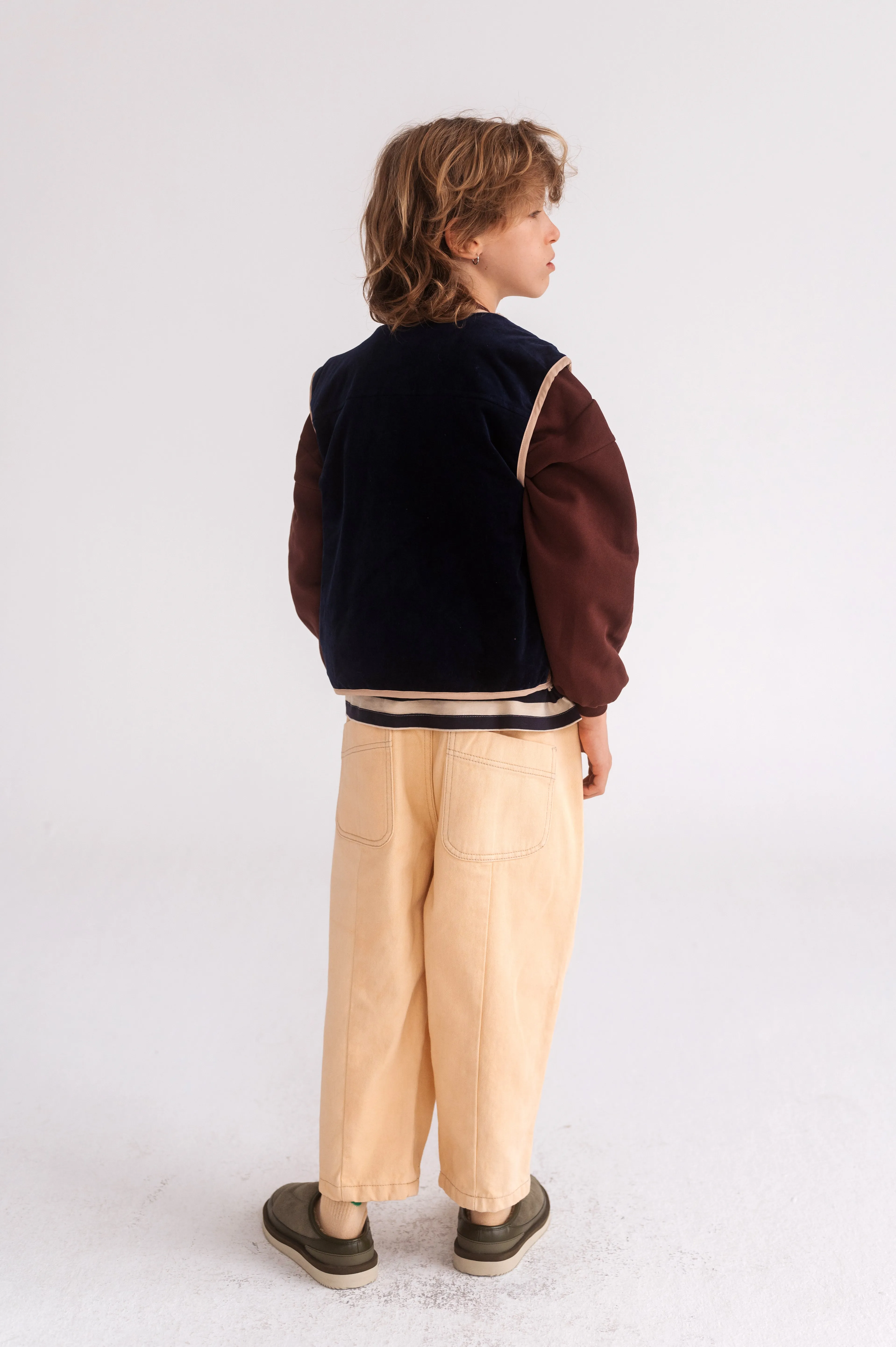 REPOSE / Waist Coat - color block