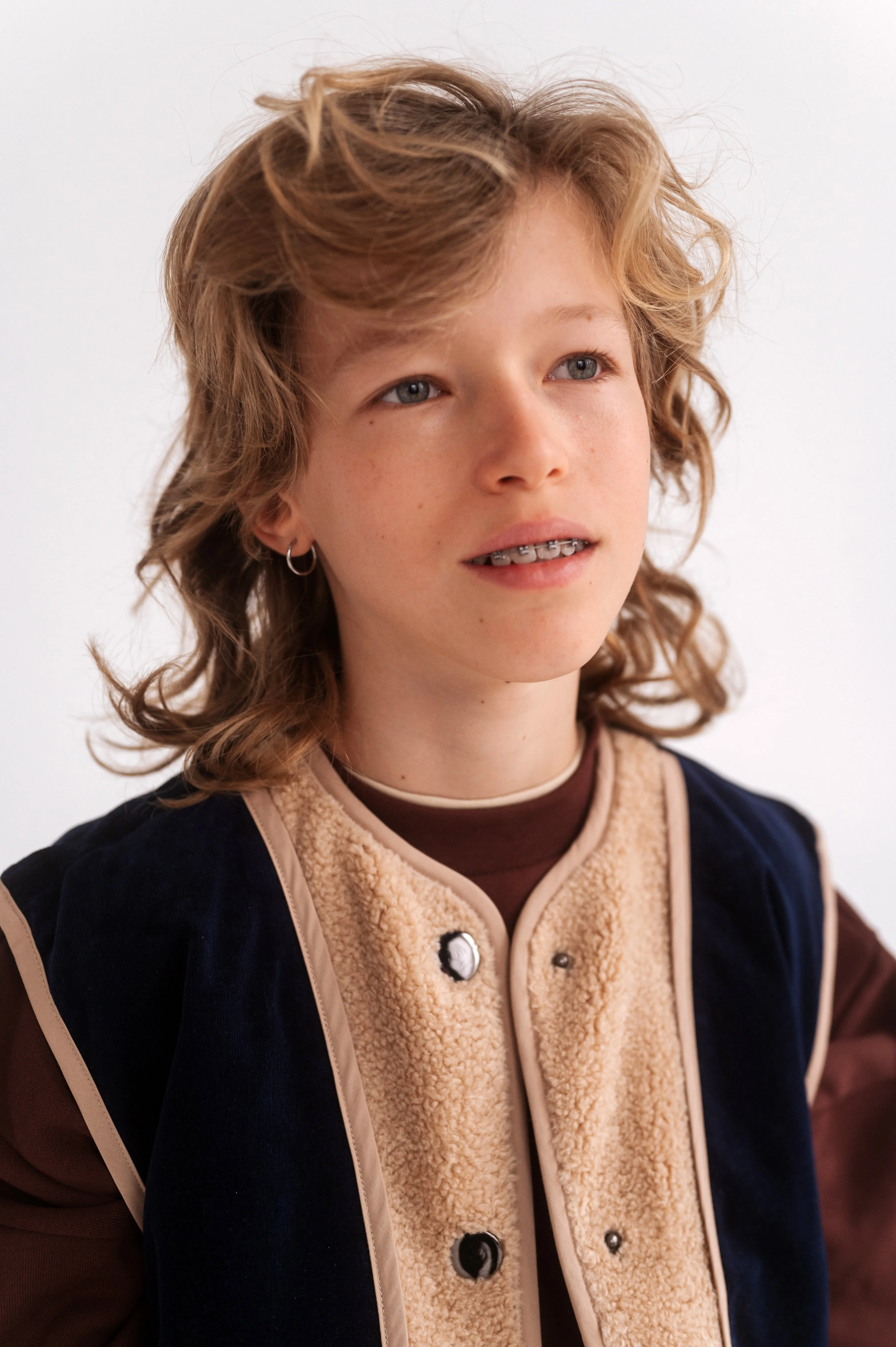 REPOSE / Waist Coat - color block
