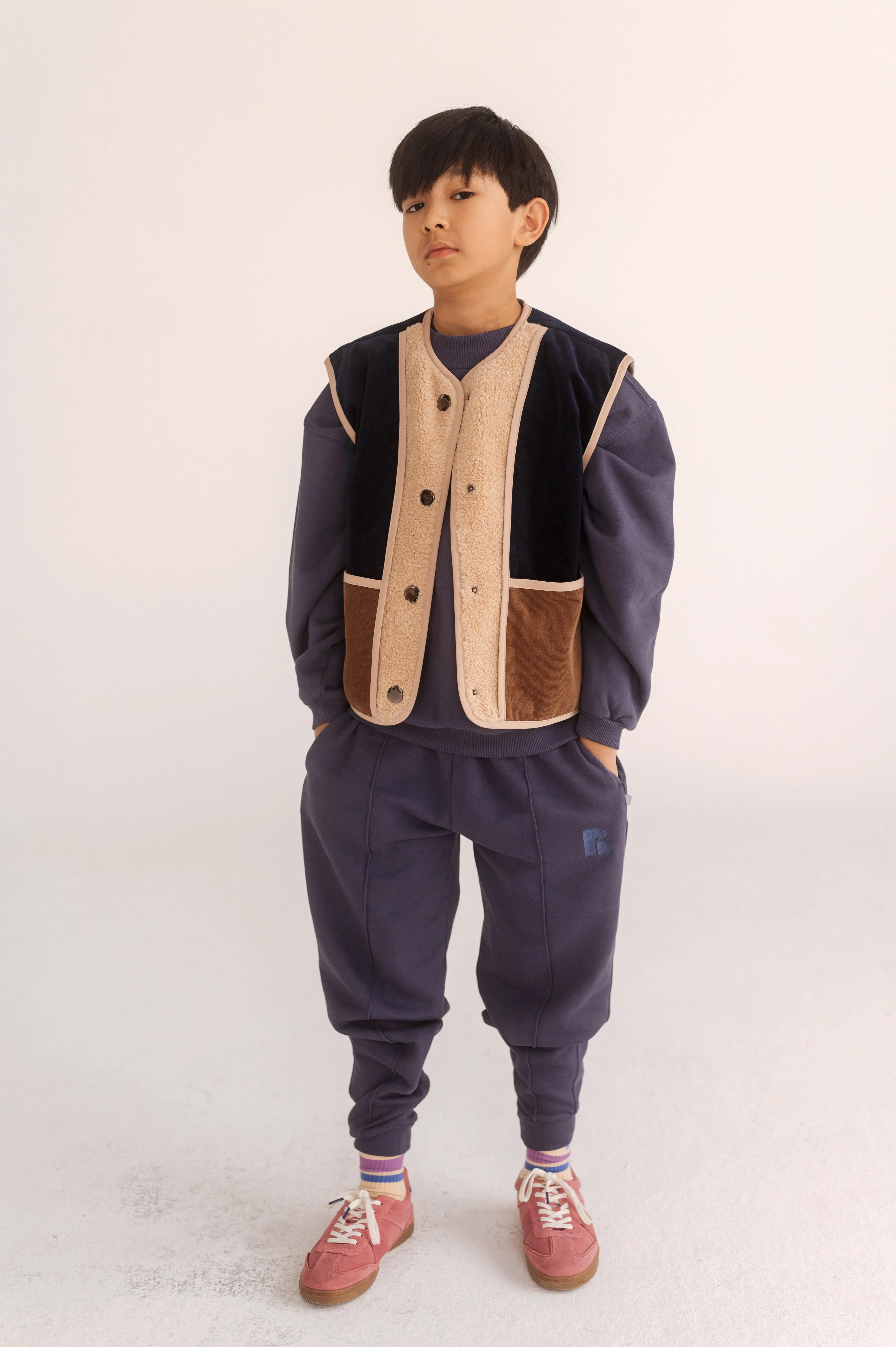 REPOSE / Waist Coat - color block
